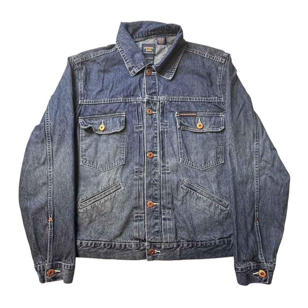 Parasuco Jeans Denim Jacket Mens Large Blue Extreme Fit Trucker 100% Cotton